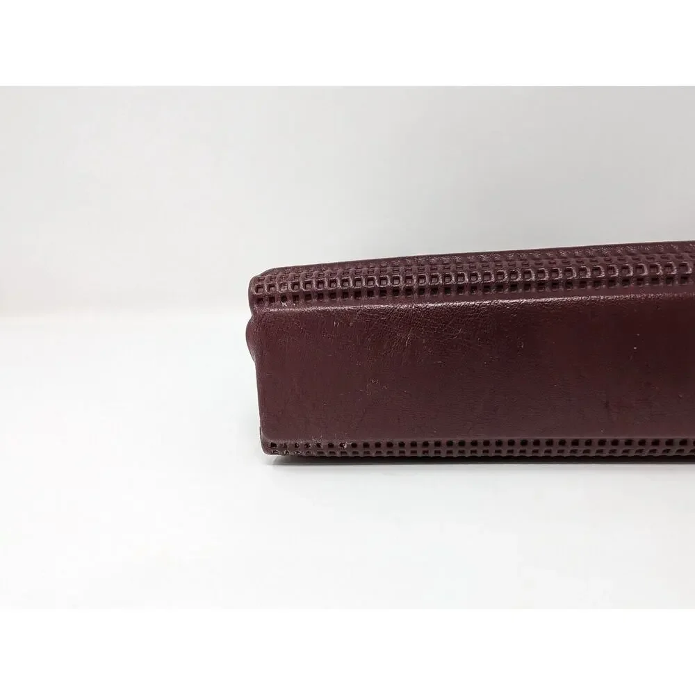 Vintage 90s Burgundy Day Runner Planner Calendar  71872